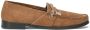 Dolce & Gabbana Suède Loafers met Logo Charme Detail Brown Heren - Thumbnail 2