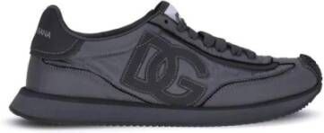 Dolce & Gabbana Suede Urban Sneakers met Gestructureerde Zool