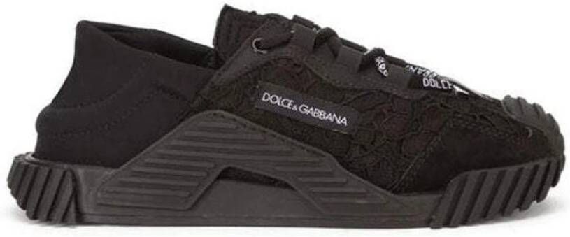 Dolce & Gabbana Sneakers met contrasterend vlak Zwart
