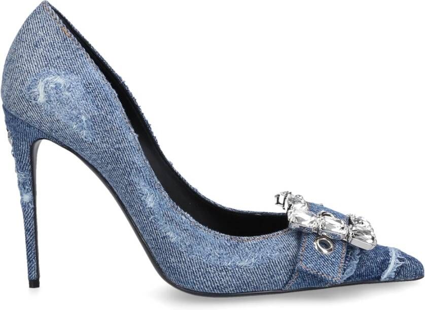 Dolce & Gabbana Verhoog je schoenenspel met Budapester-pumps Blue Dames