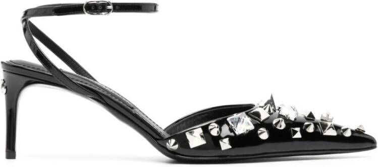 Dolce & Gabbana Verhoog je schoenenspel met versierde hakken Black Dames