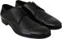 Dolce & Gabbana Zwarte Leren Formele Jurkschoenen Italiaanse Stijl Black Heren - Thumbnail 2