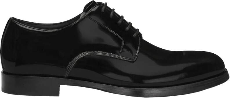 Dolce & Gabbana Veterschoenen van lakleer Black Heren