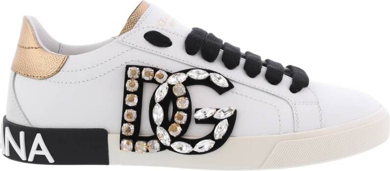 Dolce & Gabbana Vintage Low-Top Sneakers Wit Dames