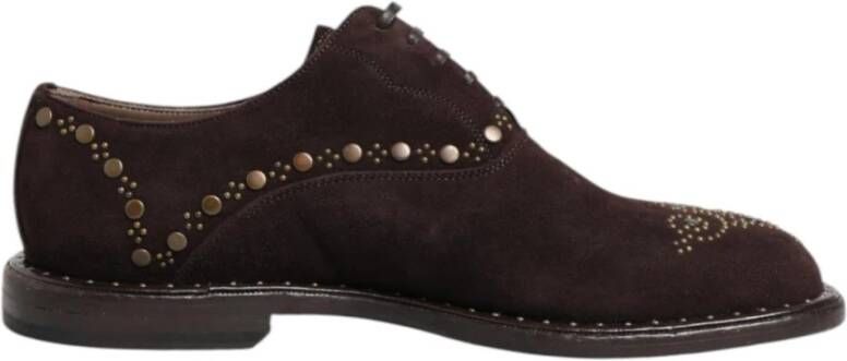 Dolce & Gabbana Vintage-Geïnspireerde Velours Veterschoenen