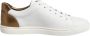 Dolce & Gabbana Wit Bruin Leren Lage Top Sneakers - Thumbnail 1