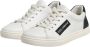 Dolce & Gabbana Wit Zwart Leren Veterschoenen - Thumbnail 1