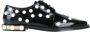 Dolce & Gabbana Witte Beaded Leren Platte Schoenen - Thumbnail 1