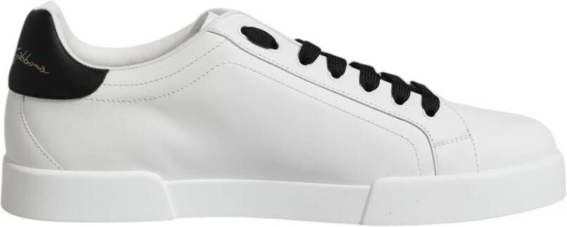 Dolce & Gabbana Witte DG Logo Portofino Sneakers