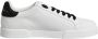 Dolce & Gabbana Witte DG Logo Portofino Sneakers - Thumbnail 1