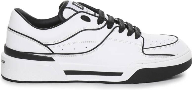 Dolce & Gabbana Nieuwe Roma Sneakers met Contrasterende Details White Heren