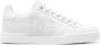 Dolce & Gabbana Witte Geperforeerde Logo Leren Sneakers - Thumbnail 1