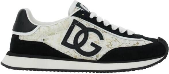 Dolce & Gabbana Witte Kant Lage Sneakers