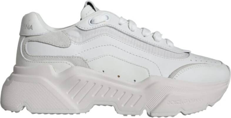 Dolce & Gabbana Witte Logo Sneakers Hoogwaardig vakmanschap