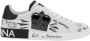Dolce & Gabbana Portofino Leren Sneakers met Borduurwerk Multicolor Heren - Thumbnail 1