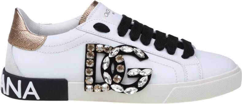 Dolce & Gabbana Vintage Low-Top Sneakers Stijlvolle Upgrade voor Vrouwen White Dames