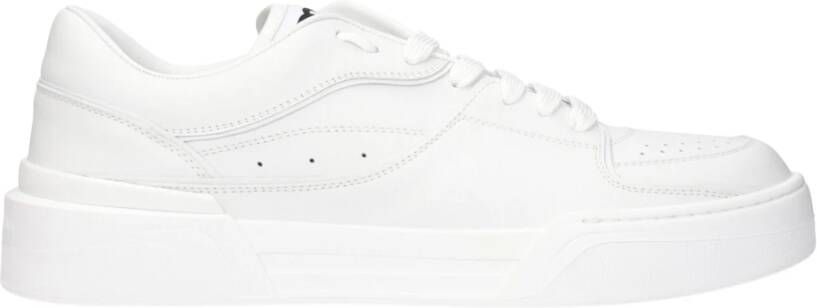 Dolce & Gabbana Nieuwe Roma Sneakers met Geperforeerde Details White Heren