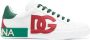 Dolce & Gabbana Witte leren lage sneakers met DG-patch Multicolor Heren - Thumbnail 1