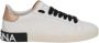 Dolce & Gabbana Witte Leren Lage Sneakers met Gouden Hak White Dames - Thumbnail 1