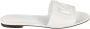 Dolce & Gabbana Ronde Neus Slides van Kalfsleer White Dames - Thumbnail 7