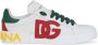 Dolce&Gabbana Low-Top Sneakers Dames Portofino Sneaker DGLogo Multi in wit - Thumbnail 1