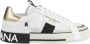 Dolce & Gabbana Witte Sneakers Metallic Inzetstukken Rubberen Zool White Heren - Thumbnail 1