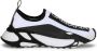 Dolce & Gabbana Witte Logo-Print Sneakers met Gebreid Bovenwerk Wit Dames - Thumbnail 1