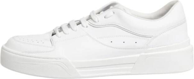 Dolce & Gabbana Witte Miami Leren Sneakers met Logo