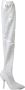 Dolce & Gabbana Witte Paillet Kniehoge Stiletto Laarzen White Dames - Thumbnail 1