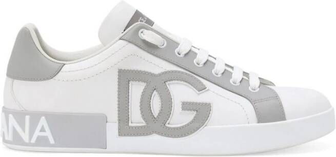 Dolce & Gabbana Witte Panel Sneakers White Heren