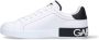 Dolce & Gabbana Witte Portofino Sneakers met Zwarte Details White Heren - Thumbnail 1