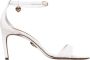Dolce & Gabbana Witte sandalen met hoge hakken hart bedel - Thumbnail 1