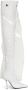 Dolce & Gabbana Witte Paillet Kniehoge Stiletto Laarzen White Dames - Thumbnail 8