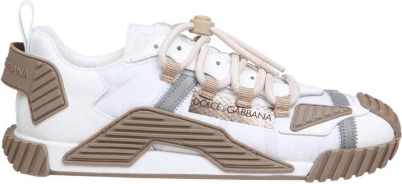 Dolce & Gabbana Witte Sneakers Aw24 Multicolor Heren