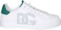 Dolce & Gabbana Witte Sneakers Groene Details Stijlvol White Heren - Thumbnail 1