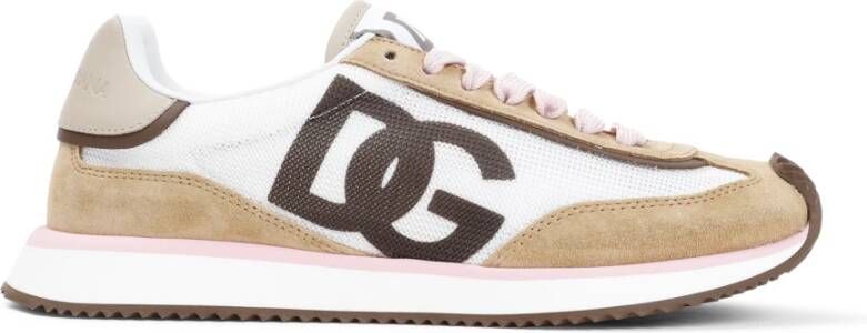 Dolce&Gabbana Sneakers Low Air Fastening Dg Logo On The Side in bruin