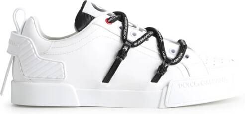 Dolce & Gabbana Witte Sneakers met Barok Logo White Heren