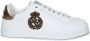 Dolce & Gabbana Witte Sneakers met Gouden Leeuwenpatch - Thumbnail 1