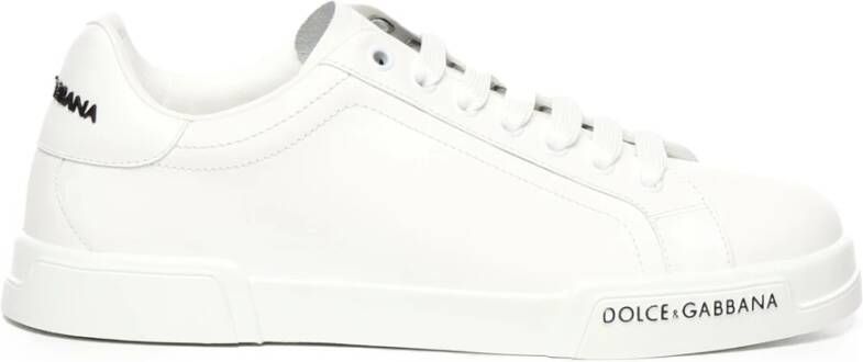 Dolce & Gabbana Witte Sneakers met Logo-details White Heren