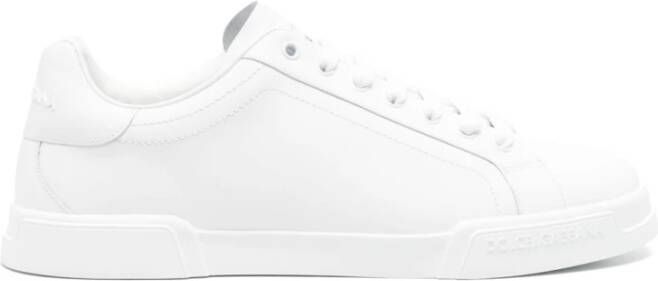 Dolce & Gabbana Witte Sneakers met Logo Patch