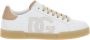 Dolce & Gabbana Witte Beige Leren Sneakers Portofino White Heren - Thumbnail 1