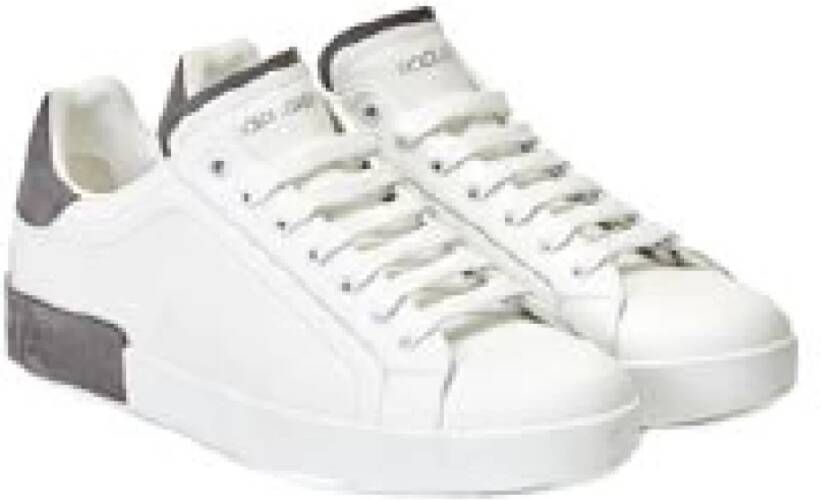 Dolce & Gabbana Witte Sneakers voor een stijlvolle look