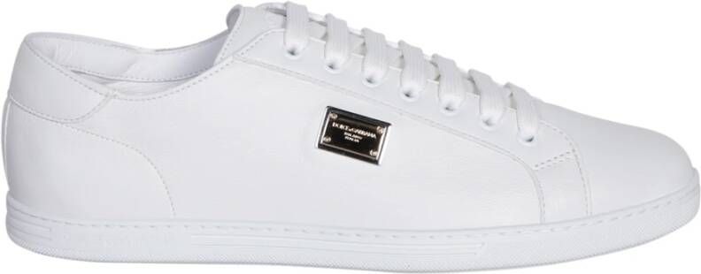 Dolce & Gabbana Witte Sneakers voor Modebewuste Mannen Wit Heren