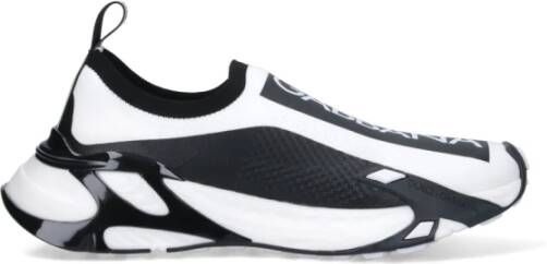 Dolce & Gabbana Witte Sneakers met Mesh Panelen Multicolor Heren