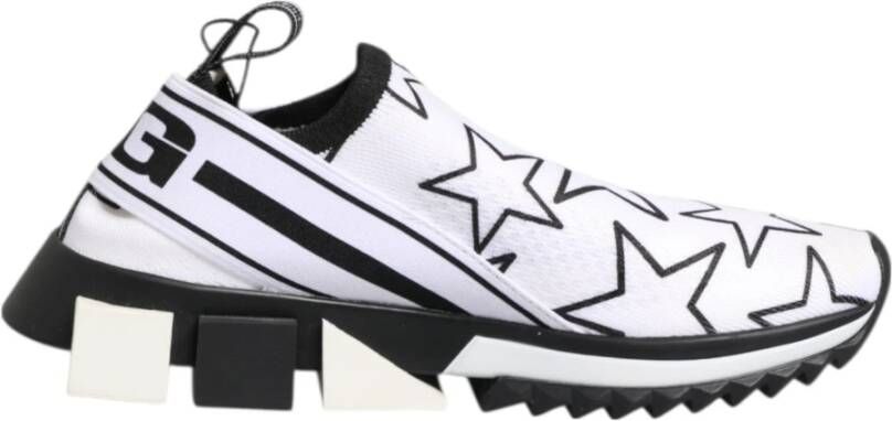 Dolce & Gabbana Witte Sterren Sorrento Lage Top Sneakers