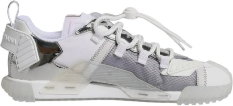 Dolce & Gabbana WitZilver Portofino Sneakers NS1 Low Top
