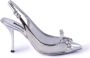 Dolce & Gabbana Women Strass Heeled Sling Back Shoe Gray Dames - Thumbnail 1