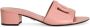 Dolce & Gabbana Zalmroze Leren Blokhak Schoenen Pink Dames - Thumbnail 1