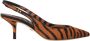 Dolce & Gabbana Zebra Print Leren Slingback Sandalen Multicolor Dames - Thumbnail 1