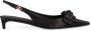 Dolce & Gabbana Zijden slingback pumps met strikdetail Black Dames - Thumbnail 1